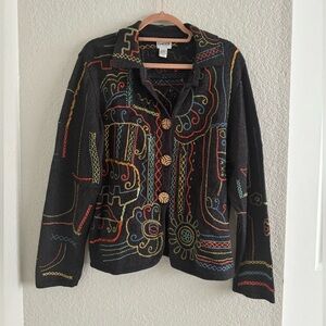 Chico’s Embroidered Sweater